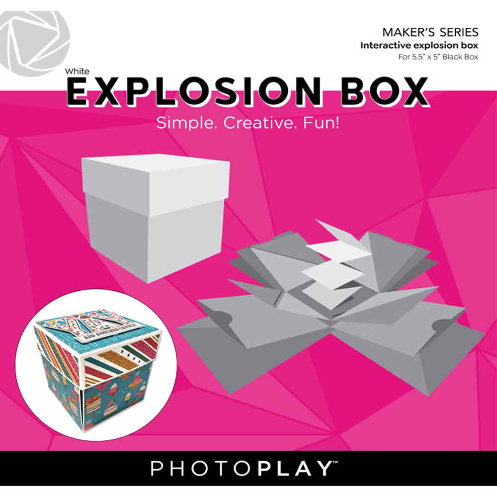Maker's Series Explosion Box (White) - PhotoPlay – CraftDirect.com
