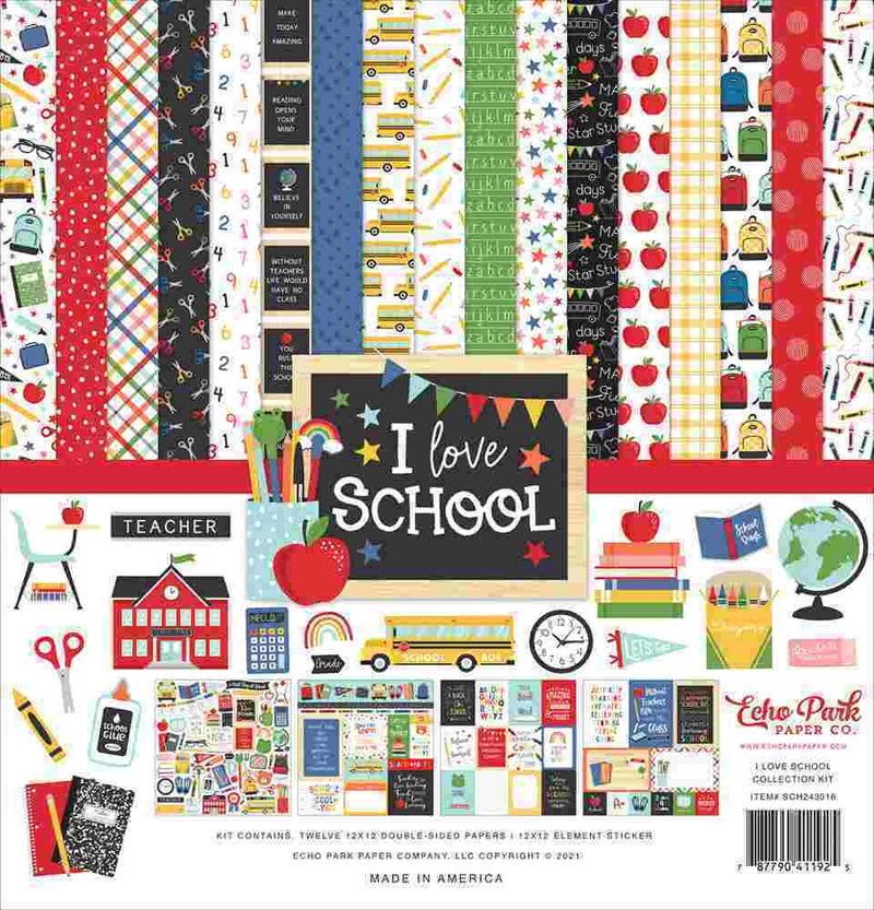 I Love School Collection Kit - Echo Park