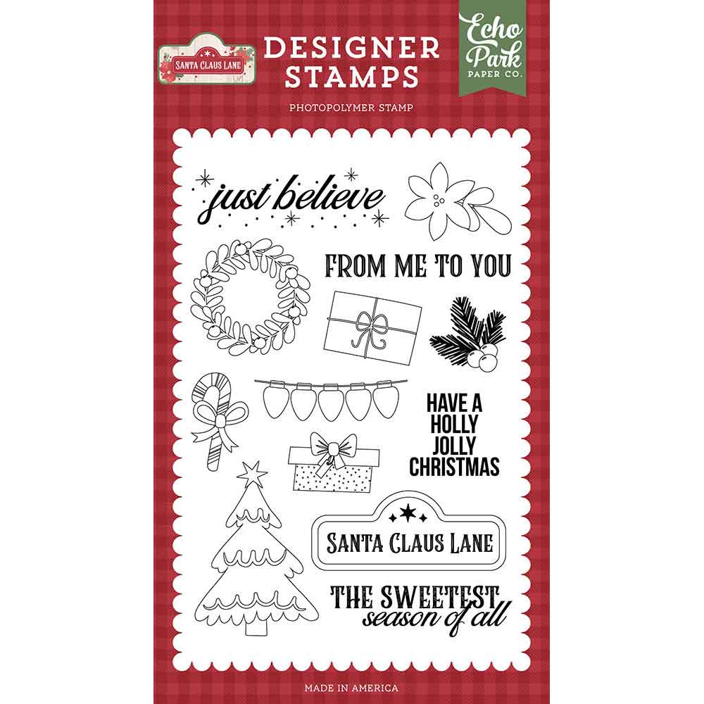 Just Believe Stamp Set - Santa Claus Lane - Echo Park