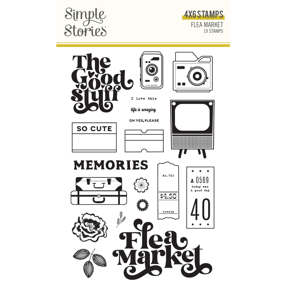 Photopolymer Stamps - Flea Market Collection - Simple Stories