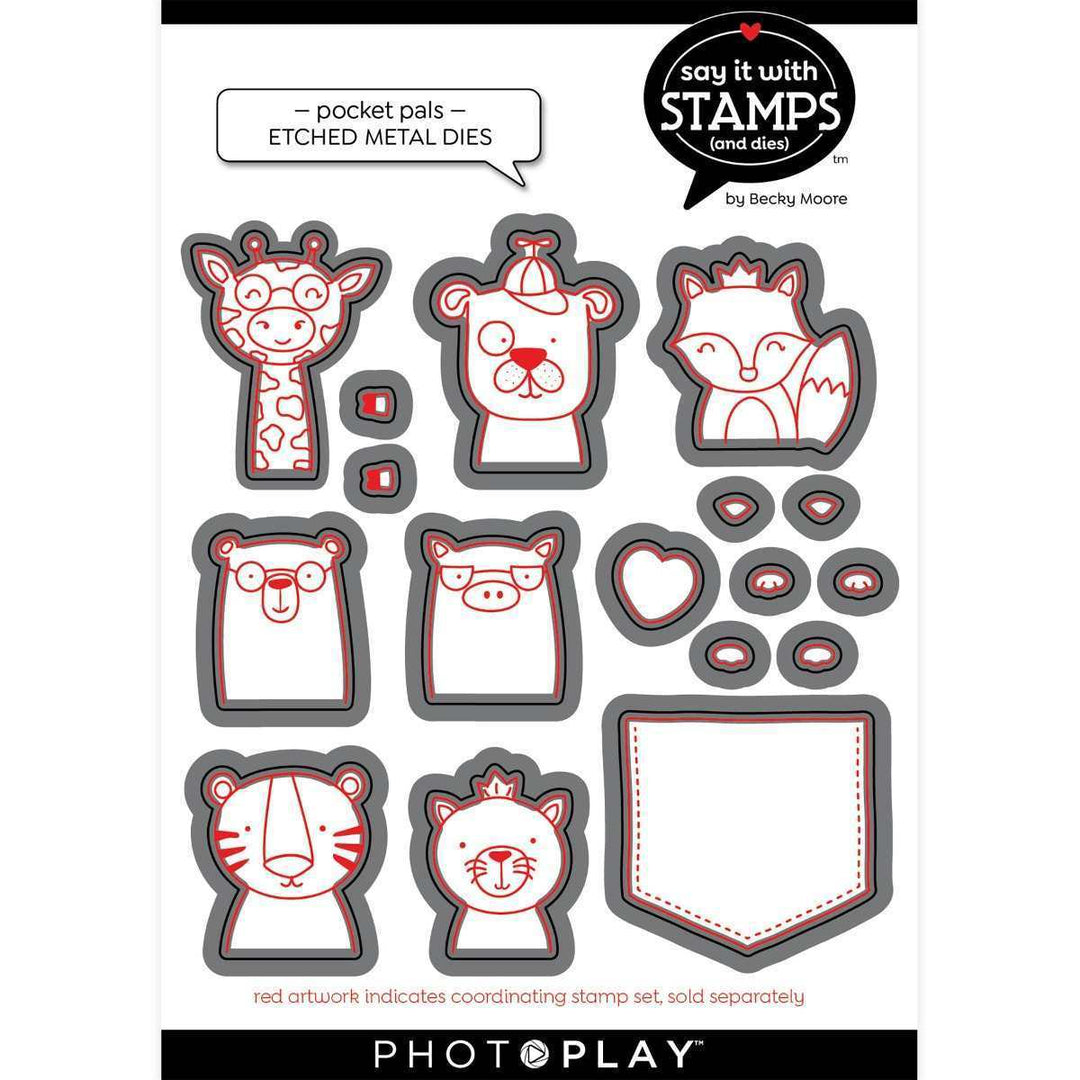 Pocket Pals Dies-Say It With Stamps-Becky Moore-PhotoPlay