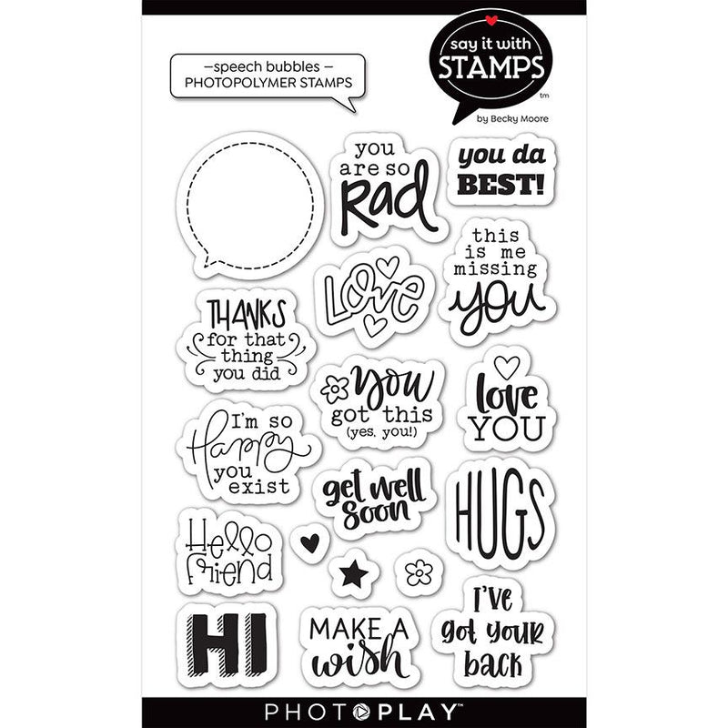 Speech Bubbles Stamps - Say It With Stamps - PhotoPlay