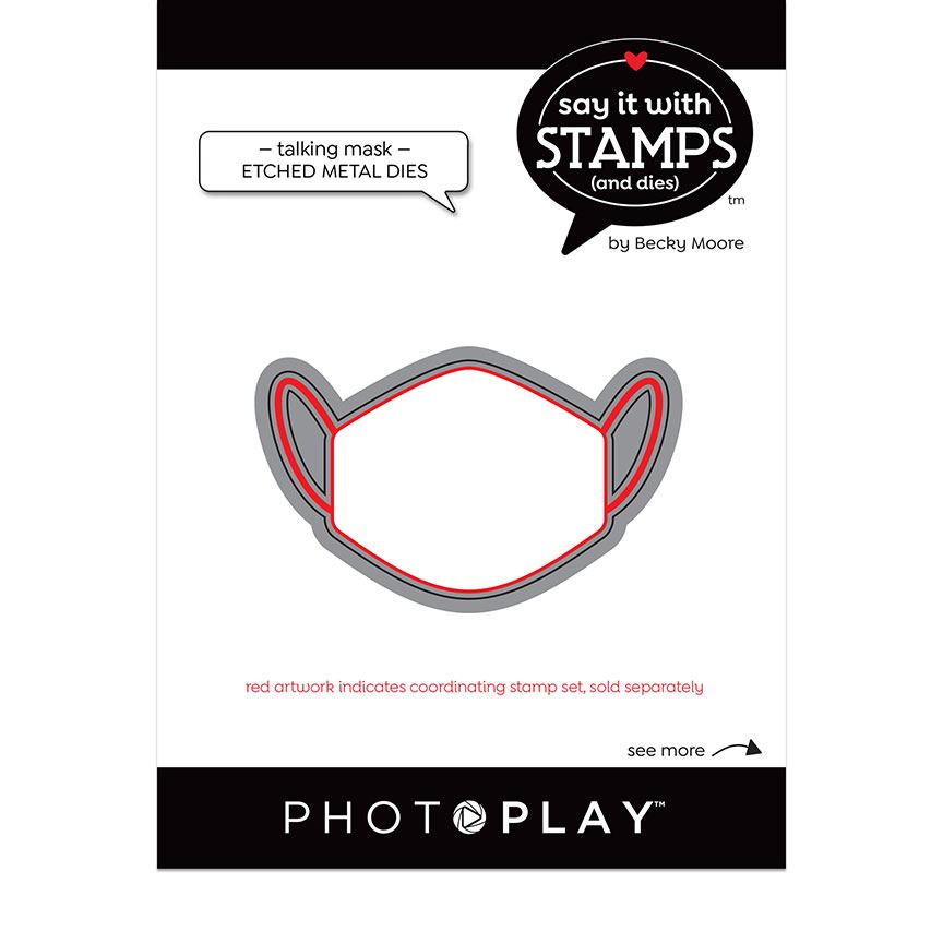 Talking Masks Dies-Say It With Stamps-PhotoPlay