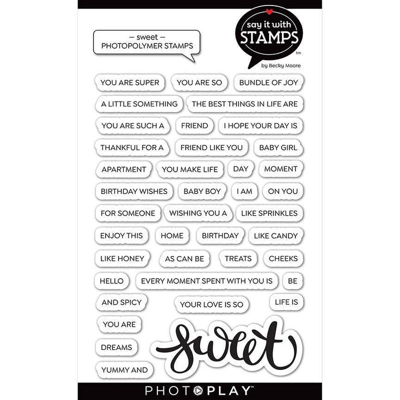 Sweet Word Stamps - Say It With Stamps - PhotoPlay