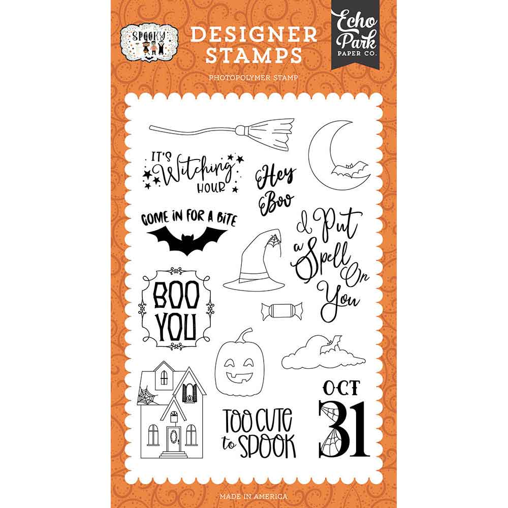 Hey Boo Stamp Set - Spooky - Echo Park