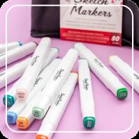 Save up to 80% on pens and markers