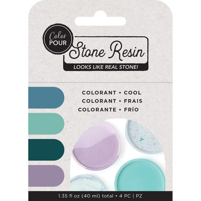 Stone Resin Cool (4 Piece) - Color Pour - American Crafts