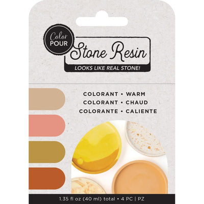 Stone Resin Warm (4 Piece) - Color Pour - American Crafts