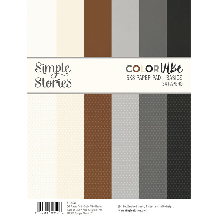 Basics 6x8 Pad- Color Vibe- Simple Stories
