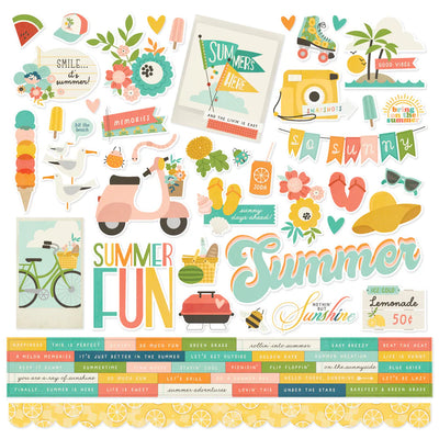Summer Snapshots Cardstock Stickers - Simple Stories