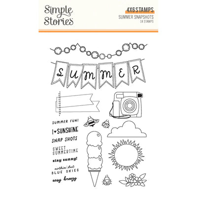 Summer Snapshots Stamps - Simple Stories