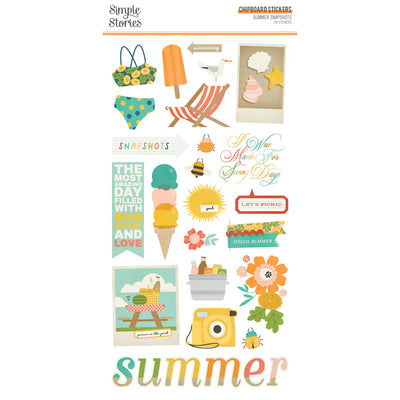 Summer Snapshots 6" x 12" Chipboard - Simple Stories