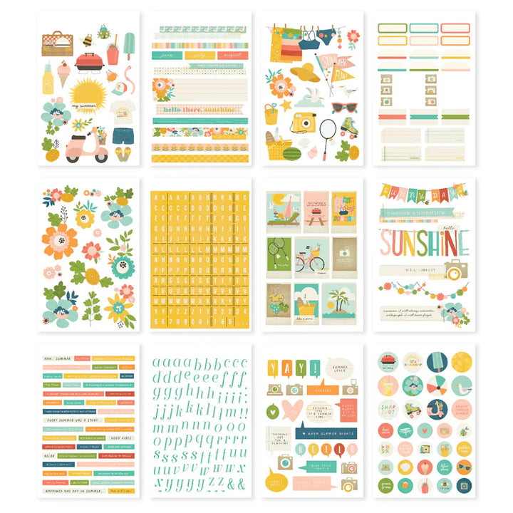 View 2 of Summer Snapshots Sticker Book - Simple Stories