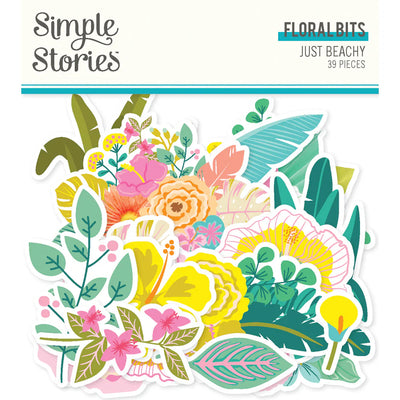 Just Beachy Floral Bits & Pieces - Simple Stories