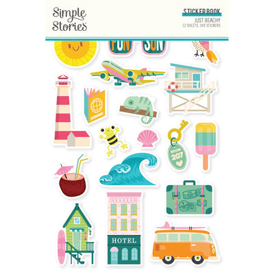 Just Beachy Sticker Book - Simple Stories