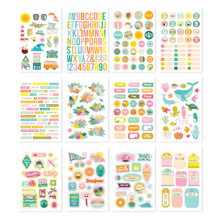 View 2 of Just Beachy Sticker Book - Simple Stories