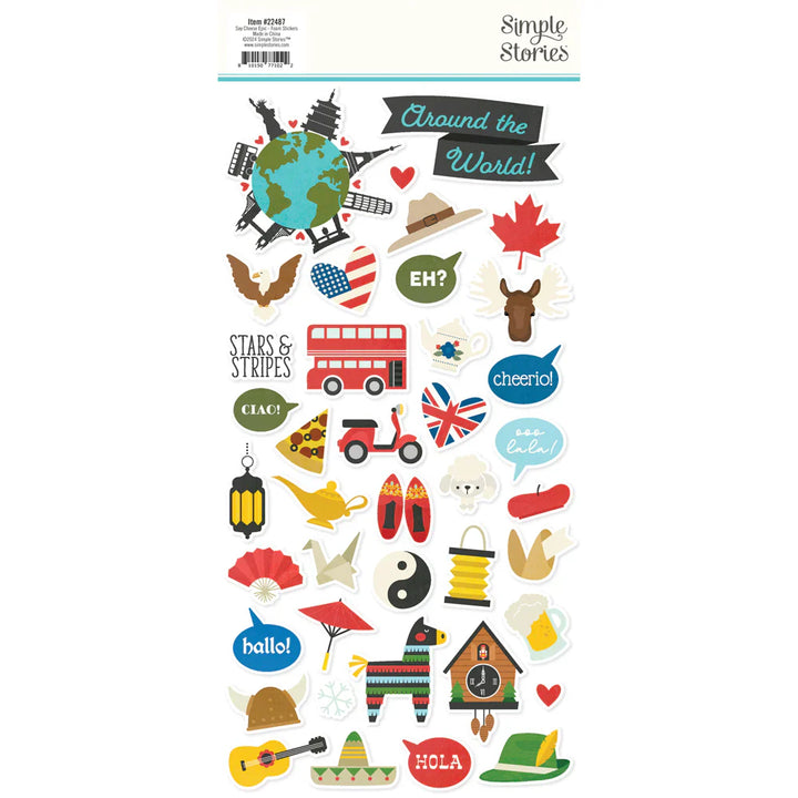 View 2 of Say Cheese Epic Foam Stickers - Simple Stories