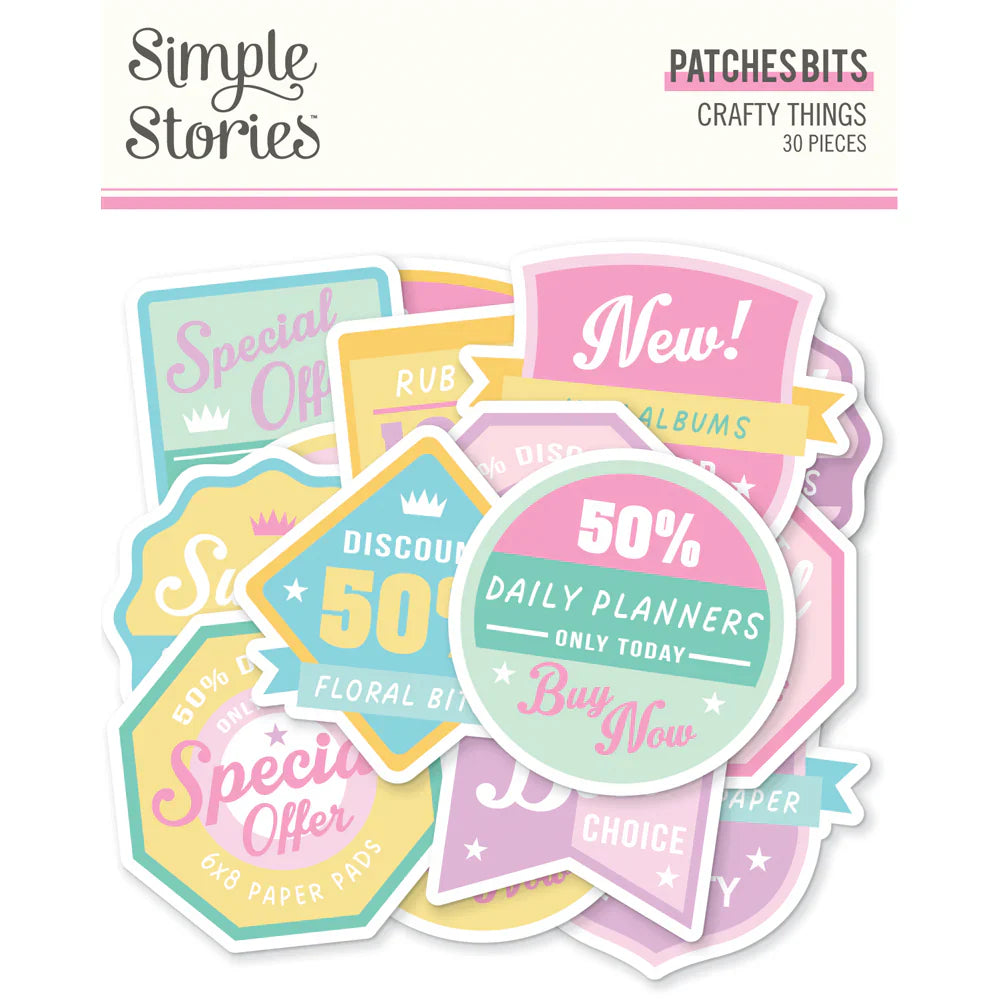 Crafty Things Patches Bits & Pieces - Simple Stories