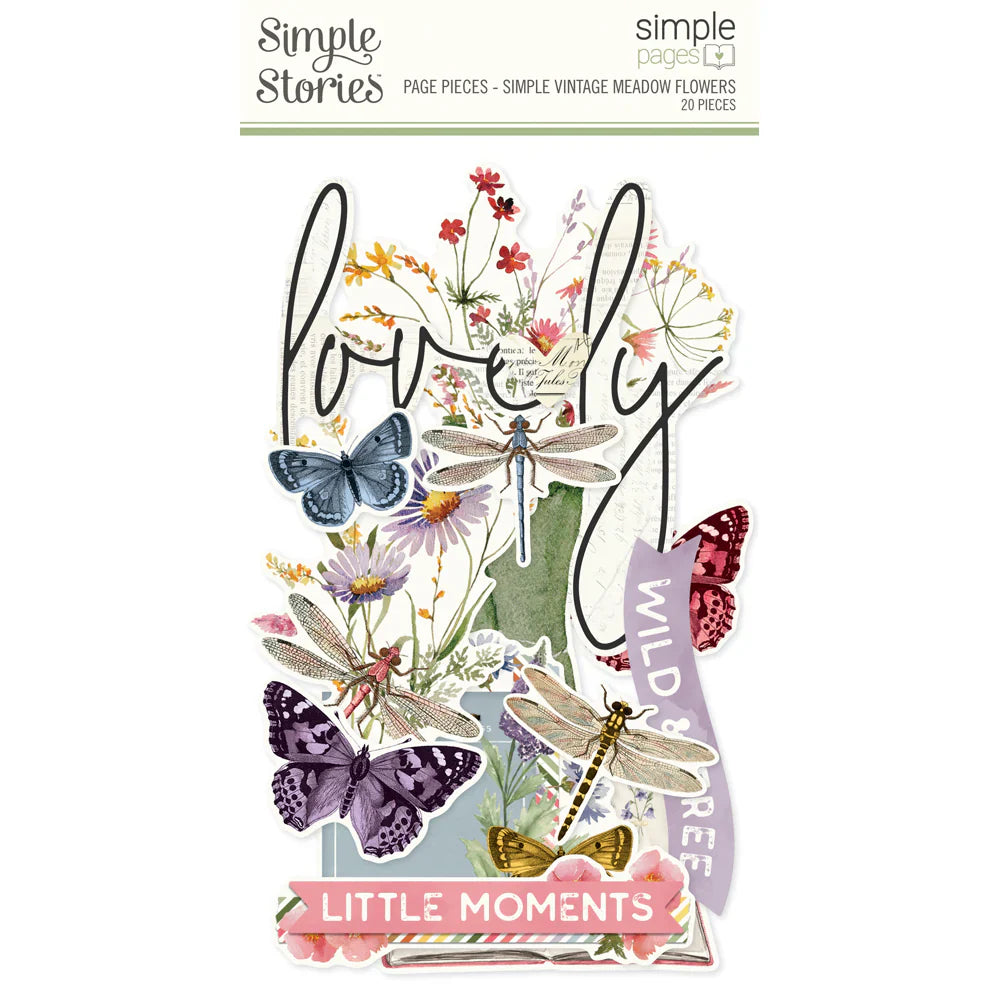 Simple Vintage Meadow Flowers Simple Pages Page Pieces - Simple Stories