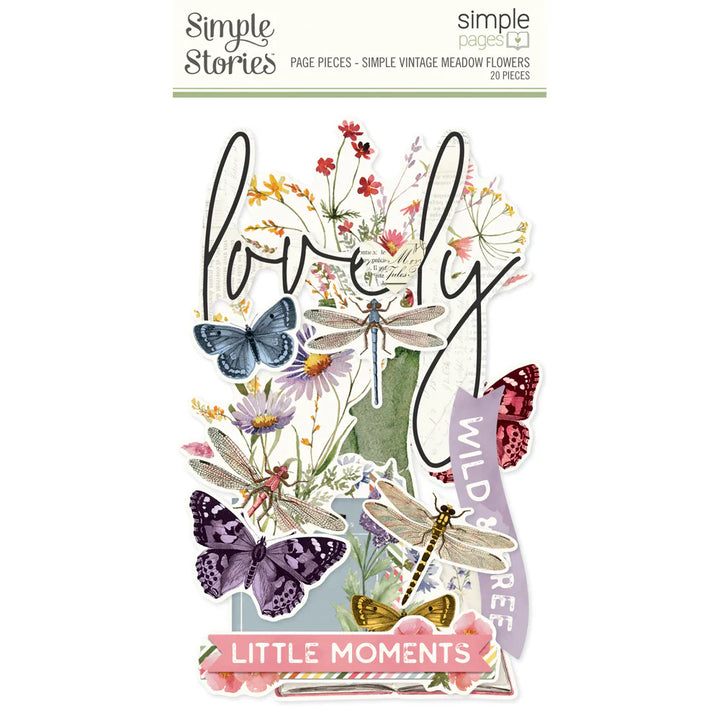 Simple Vintage Meadow Flowers Simple Pages Page Pieces - Simple Stories