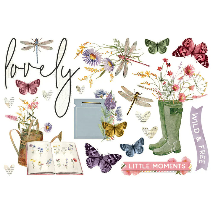 View 2 of Simple Vintage Meadow Flowers Simple Pages Page Pieces - Simple Stories