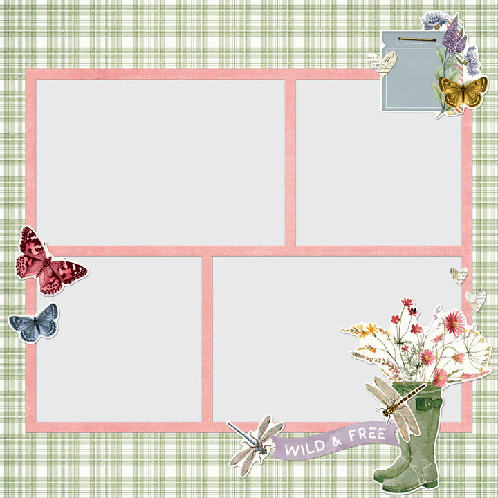 View 4 of Simple Vintage Meadow Flowers Simple Pages Page Pieces - Simple Stories