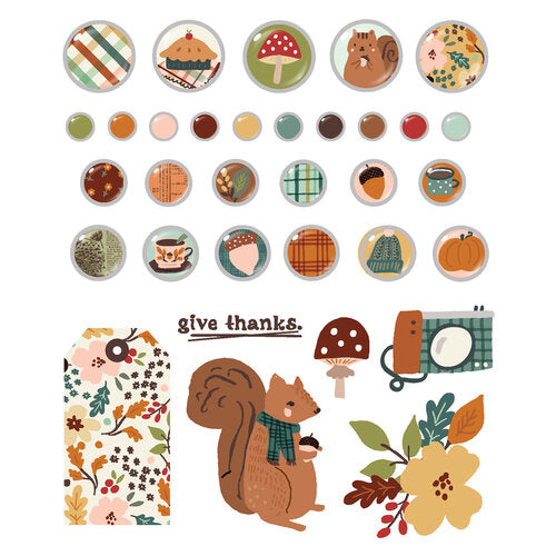 View 2 of Cider & Donuts Decorative Brads - Simple Stories