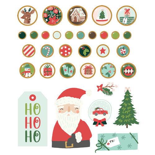 View 2 of Santa's Village Decorative Brads - Simple Stories