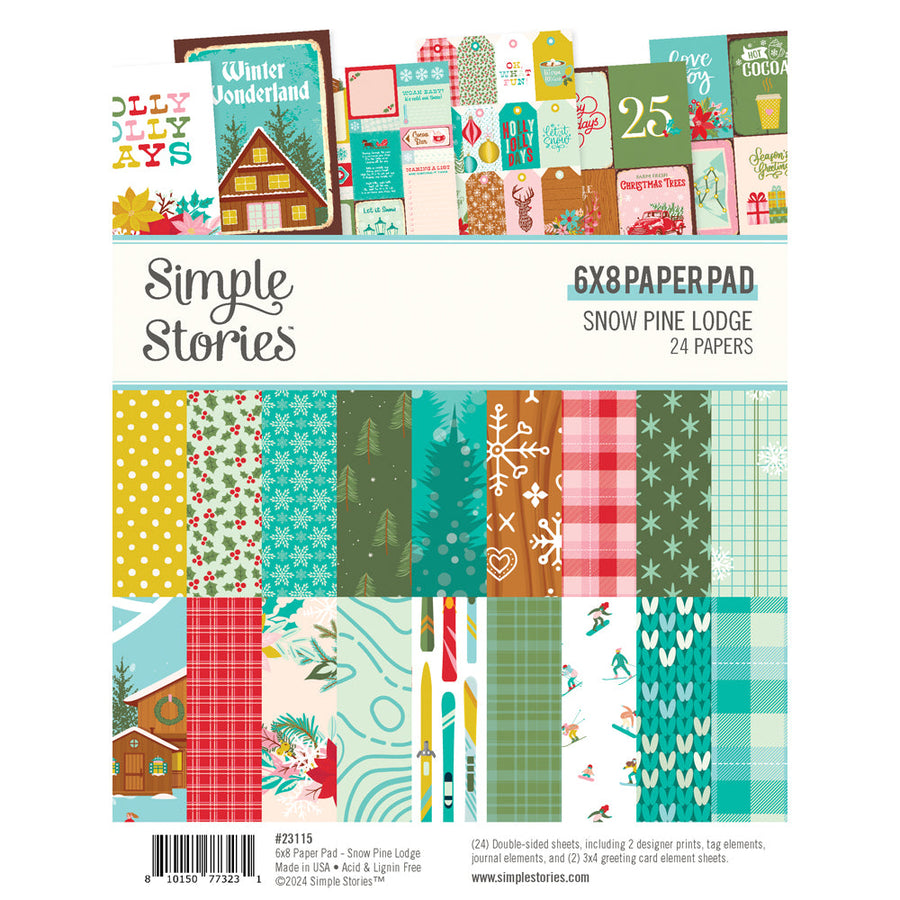 Snow Pine Lodge 6" x 8" Paper Pad - Simple Stories