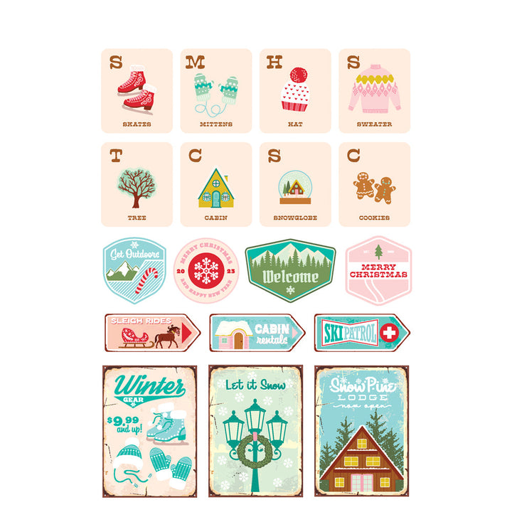 View 10 of Snow Pine Lodge Sticker Book - Simple Stories