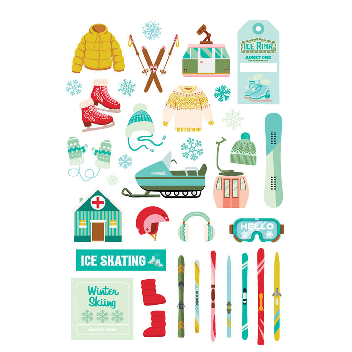 View 11 of Snow Pine Lodge Sticker Book - Simple Stories