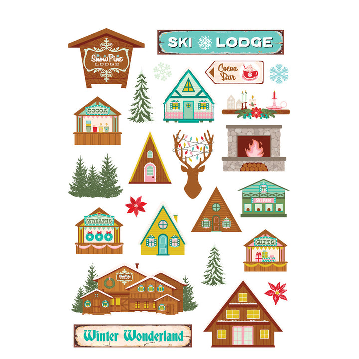 View 12 of Snow Pine Lodge Sticker Book - Simple Stories