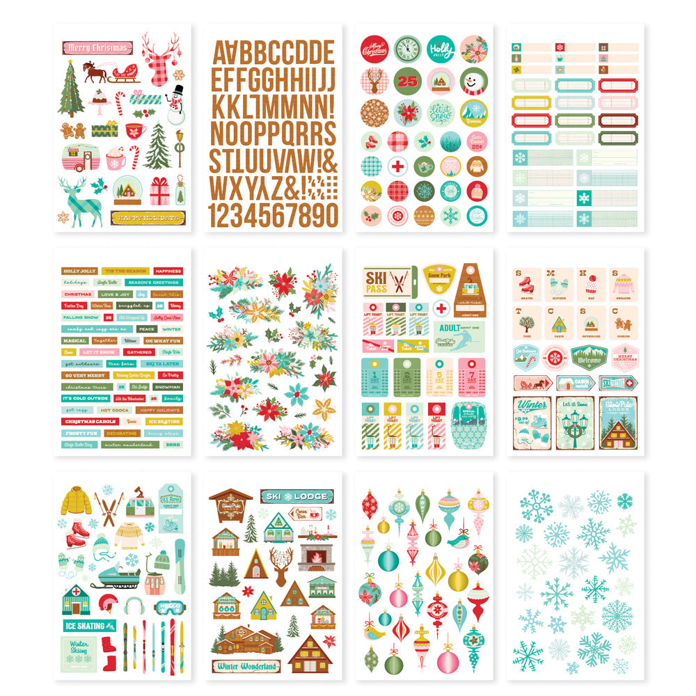 View 2 of Snow Pine Lodge Sticker Book - Simple Stories