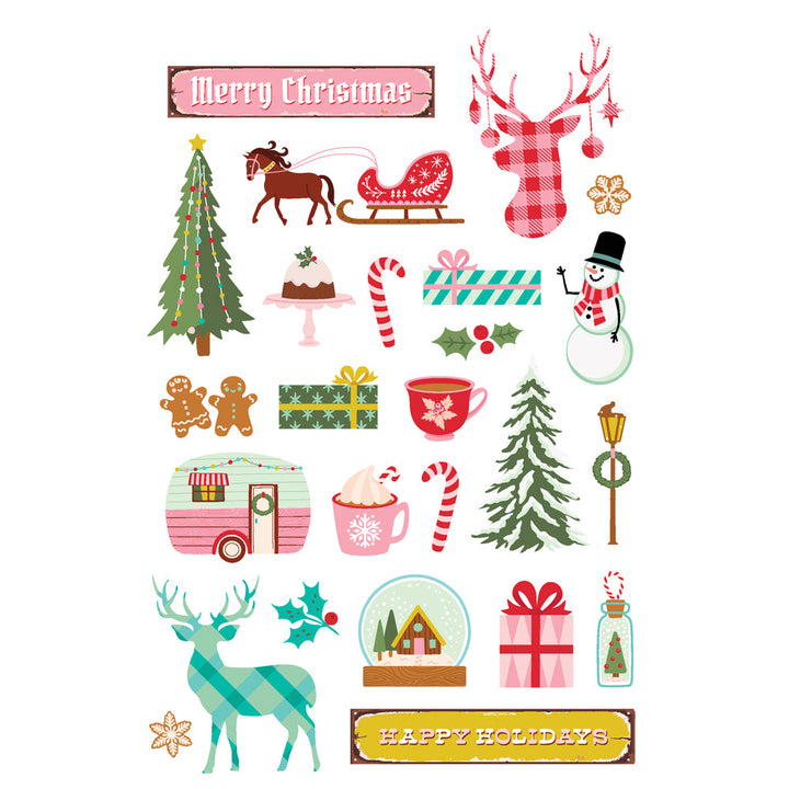 View 3 of Snow Pine Lodge Sticker Book - Simple Stories