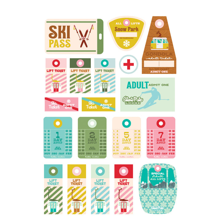 View 9 of Snow Pine Lodge Sticker Book - Simple Stories
