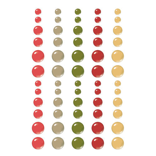 View 2 of Simple Vintage Yuletide Glossy Enamel Dots - Simple Stories