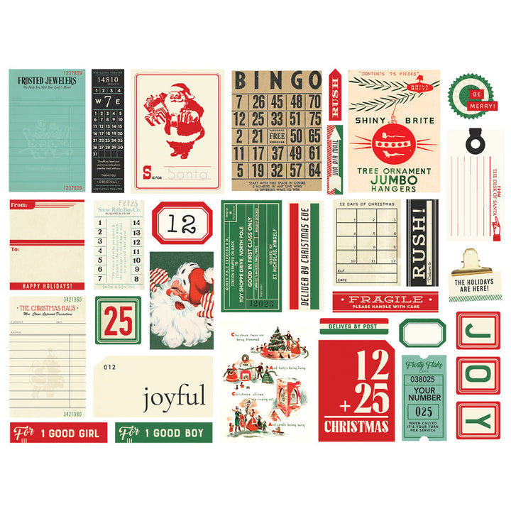 View 2 of Simple Vintage Holly Jolly Ephemera - Simple Stories