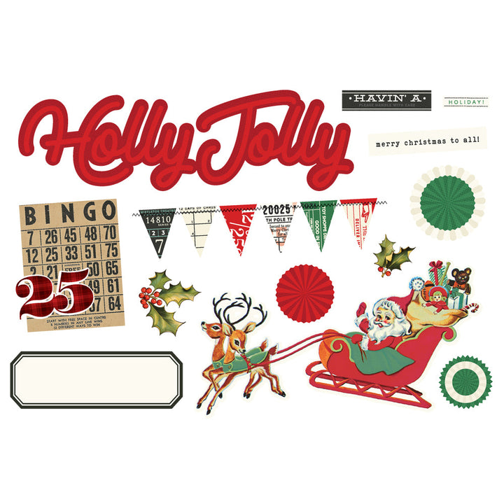 View 2 of Simple Vintage Holly Jolly Simple Pages Page Pieces - Simple Stories