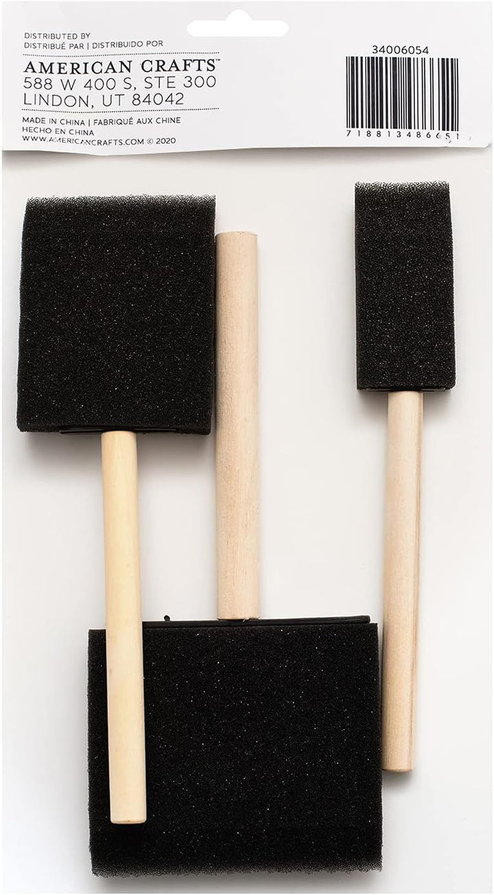 Sponge Brush, 1" to 3" - Art Supply Basics - American Crafts