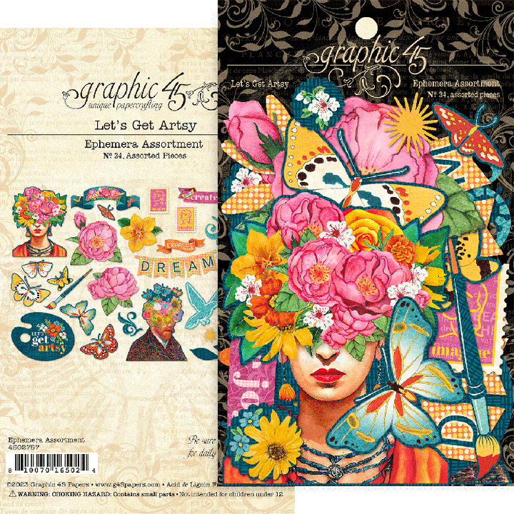 Let's Get Artsy Ephemera Assortment - Graphic 45