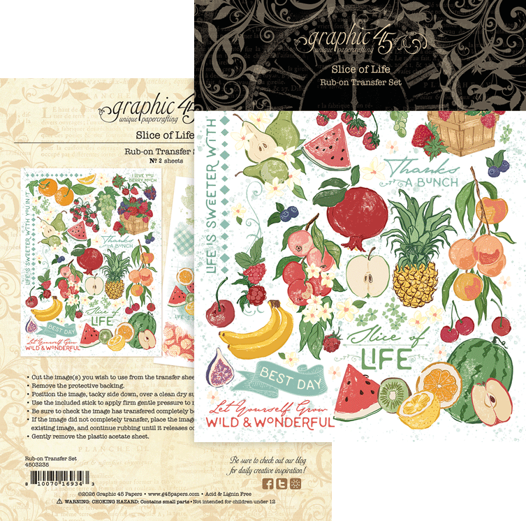 Slice of Life Rub-on Transfers - Graphic 45