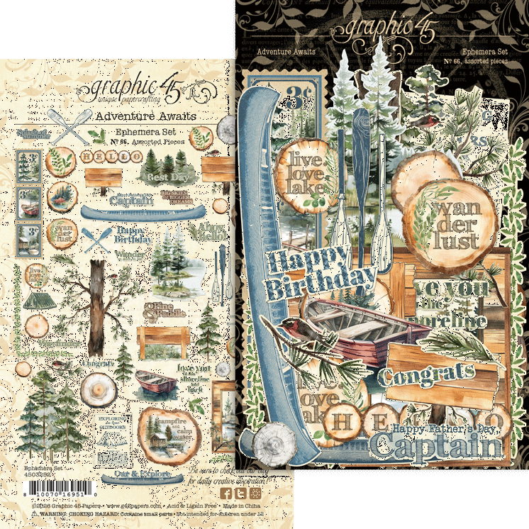 Adventure Awaits Ephemera Set - Graphic 45