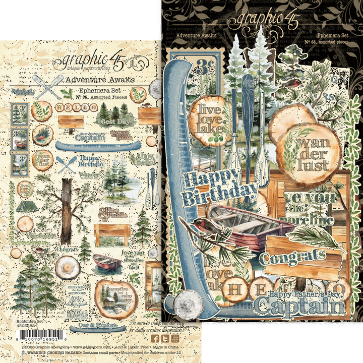Adventure Awaits Ephemera Set - Graphic 45