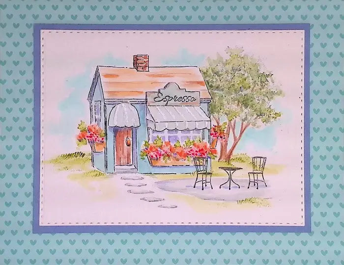 View 2 of Wrought Iron Set Water Color - Art Impressions