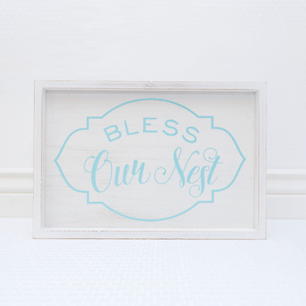 Bless Our Nest Wood Framed Sign