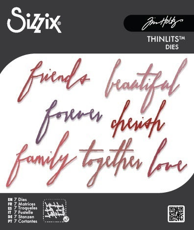 Love Handwritten Thinlits Die Set - Tim Holtz
