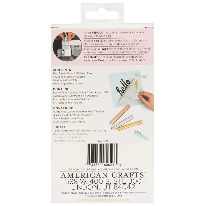 Fine Tip Heat Activated Pen - Foil Quill - We R Memory Keepers