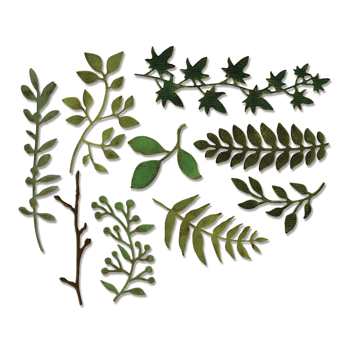 Garden Greens Thinlits Die Set - Sizzix