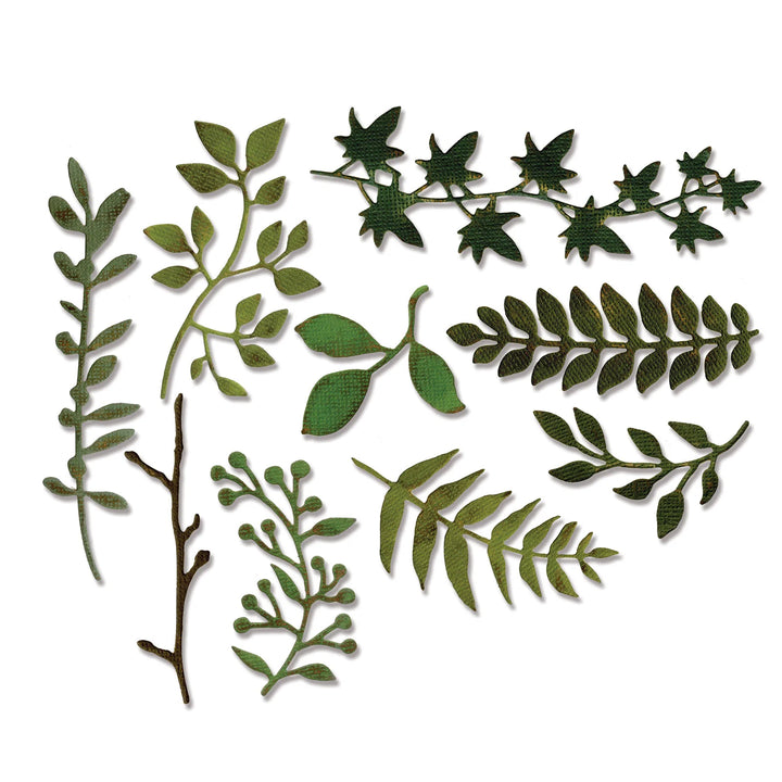 Garden Greens Thinlits Die Set - Sizzix