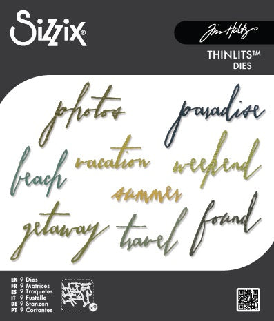 Vacation Handwritten Thinlits Die Set - Tim Holtz